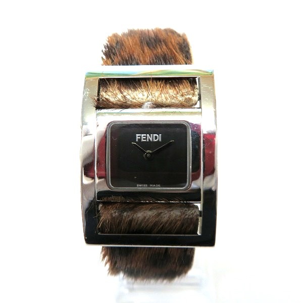 フェンディ FENDI ジャイロ 5010L クォーツ 回転フェイス 腕時計 レディース 【中古】