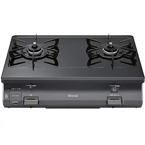 RT64-2H6S-R_LP ガスコンロ ブラックトーン [2口 /右強火 /プロパンガス]
