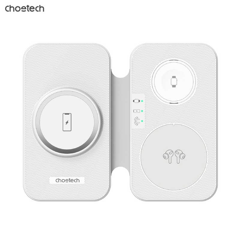 CHOETECH　3-in-1 気ワイヤレス急速充電器 ホワイト　T616-F