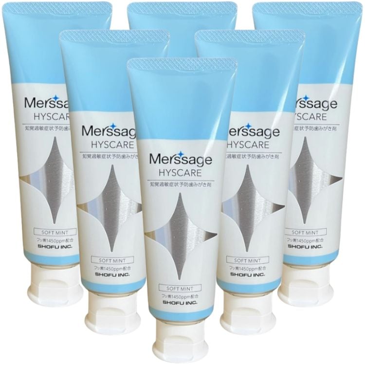 6個セット 松風 メルサージュ ヒスケア 80g ソフトミント フッ素1450ppm配合 歯科専売品