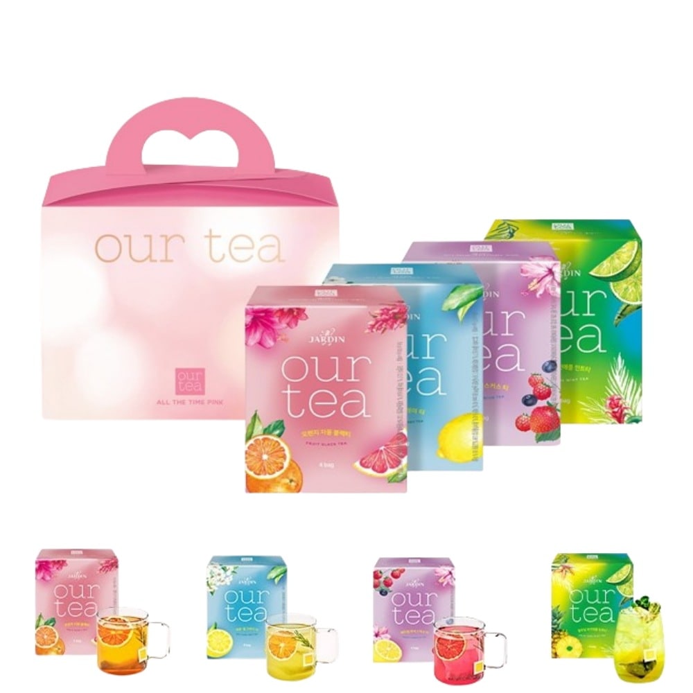 JADIN OUR TEA 韓国ティー オールダータイム ピンク ギフトセット 4P-4box