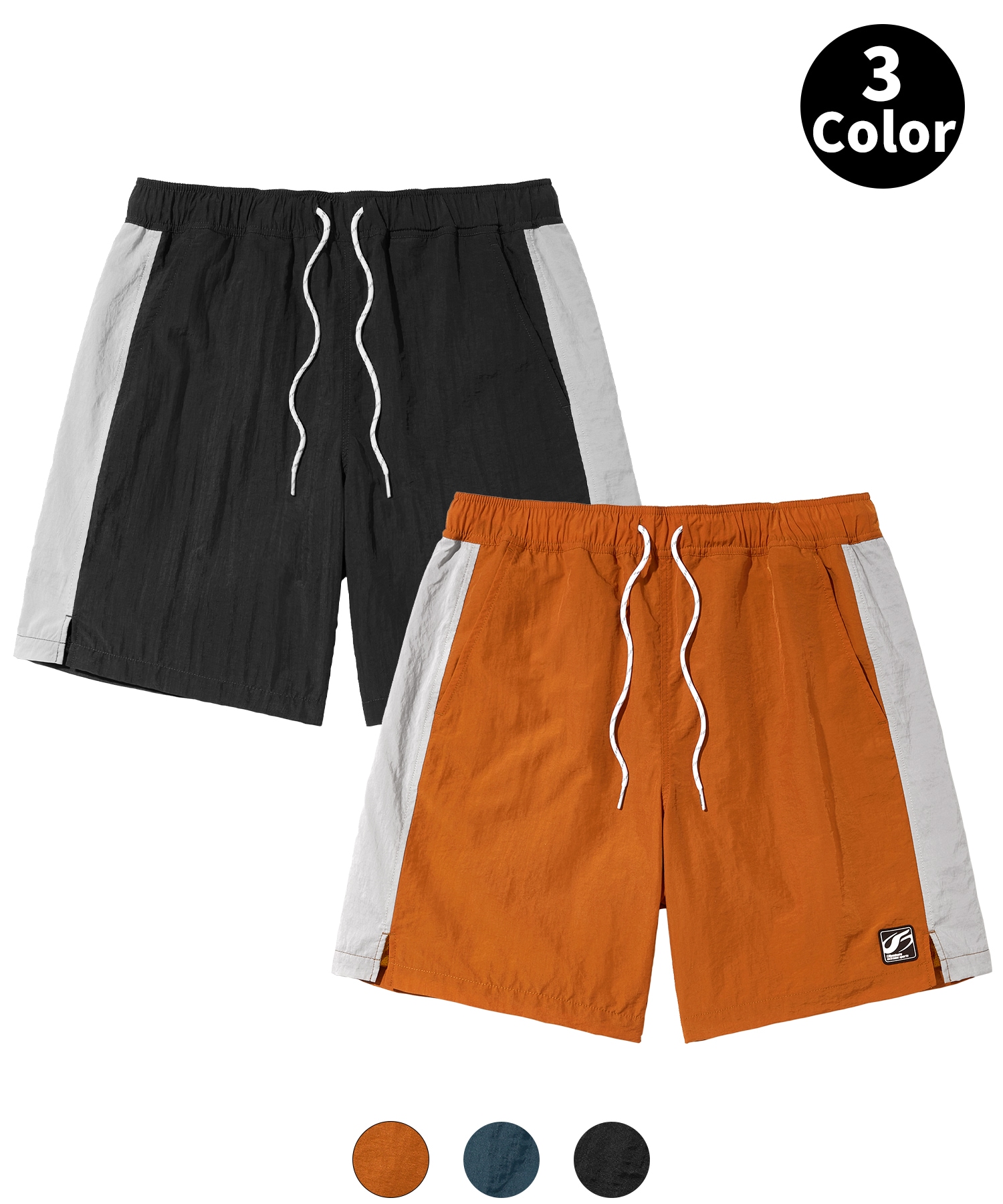 ナイロン ロゴ パッチ ショーツ