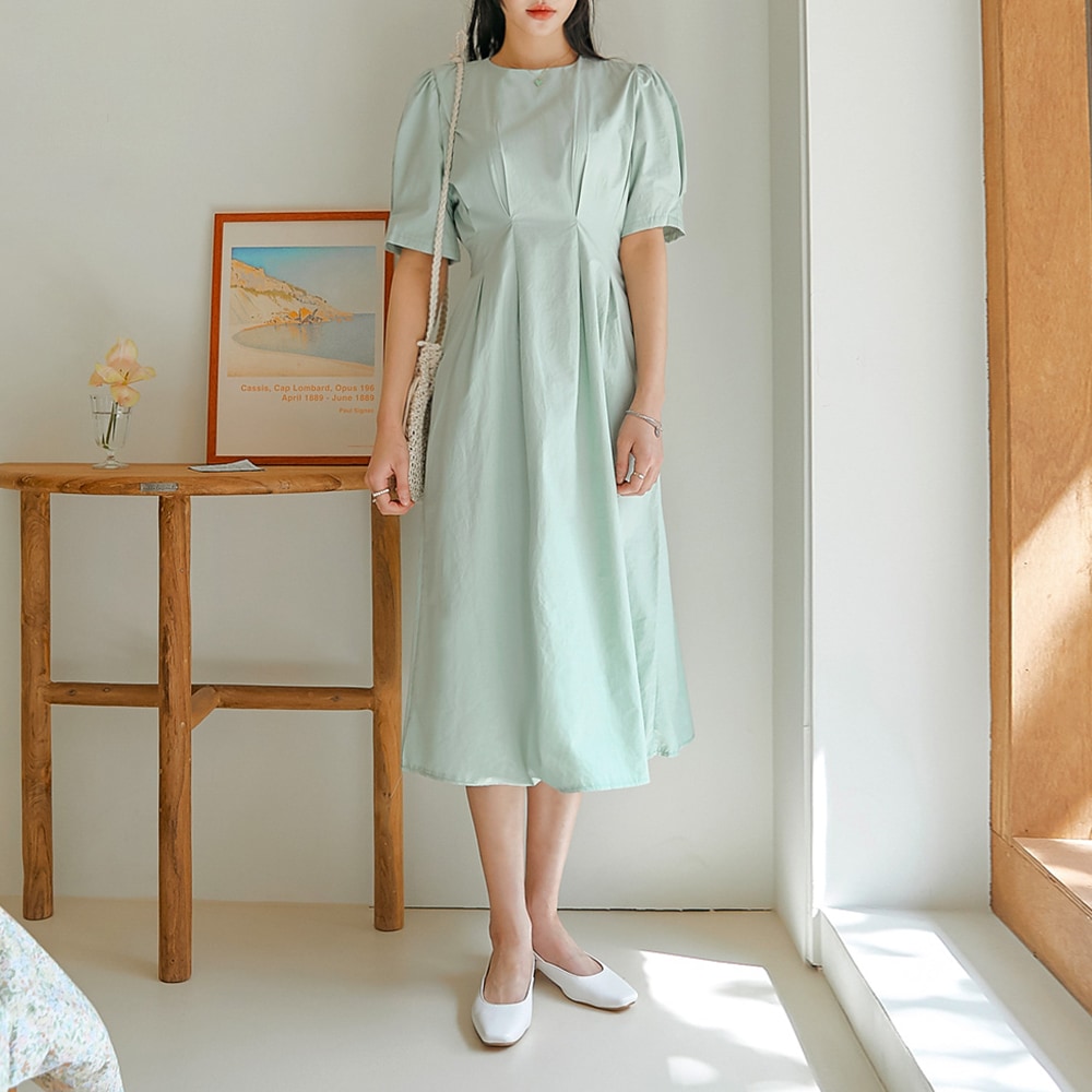ウエストタックロングワンピース