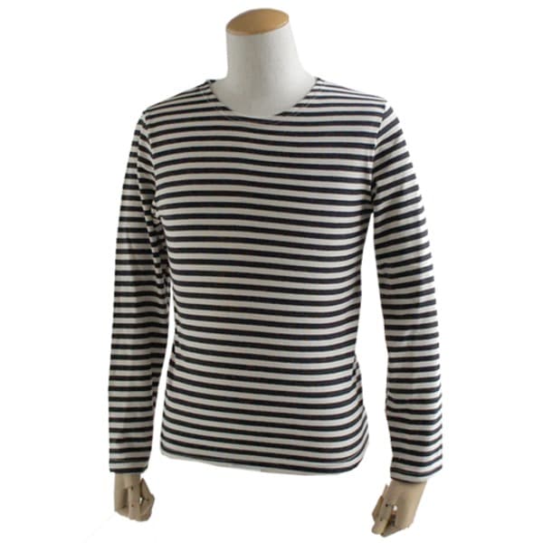 ロシア軍 放出 ボーダー 長袖 L ブラック 未使用 デッドストック 綿 コットン 露軍 ミリタリーウェア 軍モノ ミリタリーシャツ