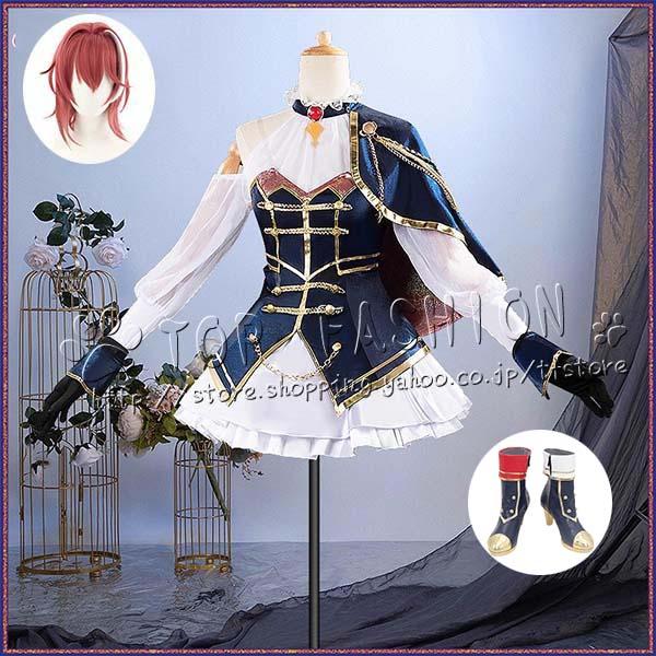 2026人気販売!バーチャルYouTuber VTuber 風 アンジュ・カトリーナ コスプレ衣装 ウィッグ 靴 cosplay コスチューム ハロウィン クリスマス