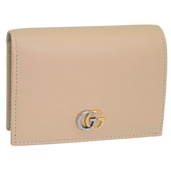 グッチ 財布 レディース 二つ折り財布 アウトレット レザー ベージュ 7900550QG0G5701 GUCCI