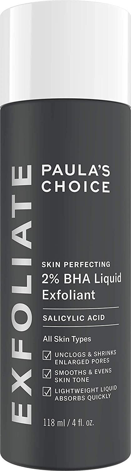 PaulasChoice-皮膚を完璧にする2%BHA液サリチル酸系剥離剤-ブラックヘッド毛穴拡大シワ&細線用の顔面剥離剤4ozボトル