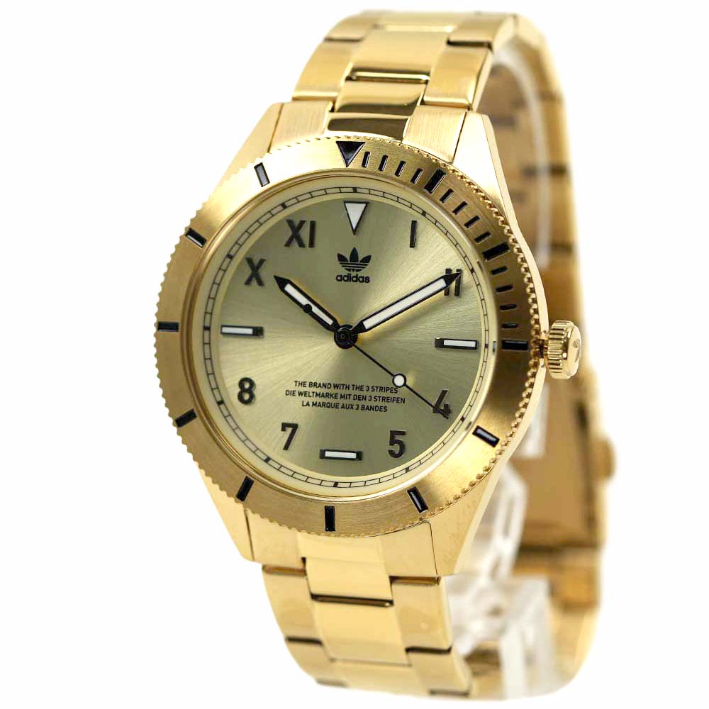 アディダス 腕時計 メンズ レディース ユニセックス エディション スリー ゴールド adidas EDITION THREE Unisex AOFH22062