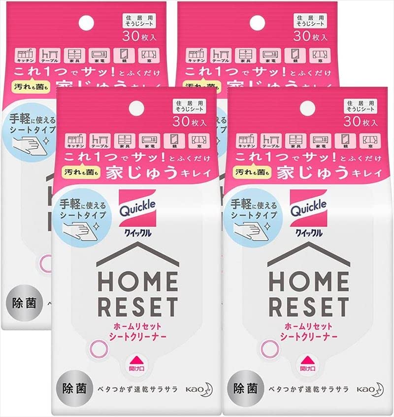 クイックルホームリセットシートクリーナー 30枚入×4個 5,834円