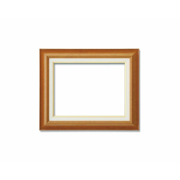 [Pサイズ額] 油絵額 キャンバス額 木製 茶色 P8号（455x333mm） チーク