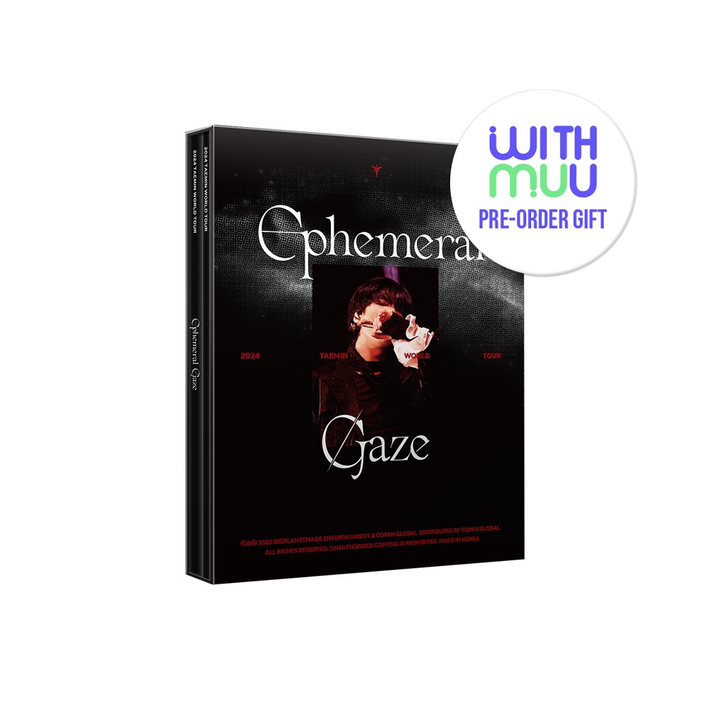 【ONLINE特典選択】 TAEMIN - WORLD TOUR EPHEMERAL GAZE IN INCHEON QR / PHOTOBOOK / WITHMUU / SHINEE