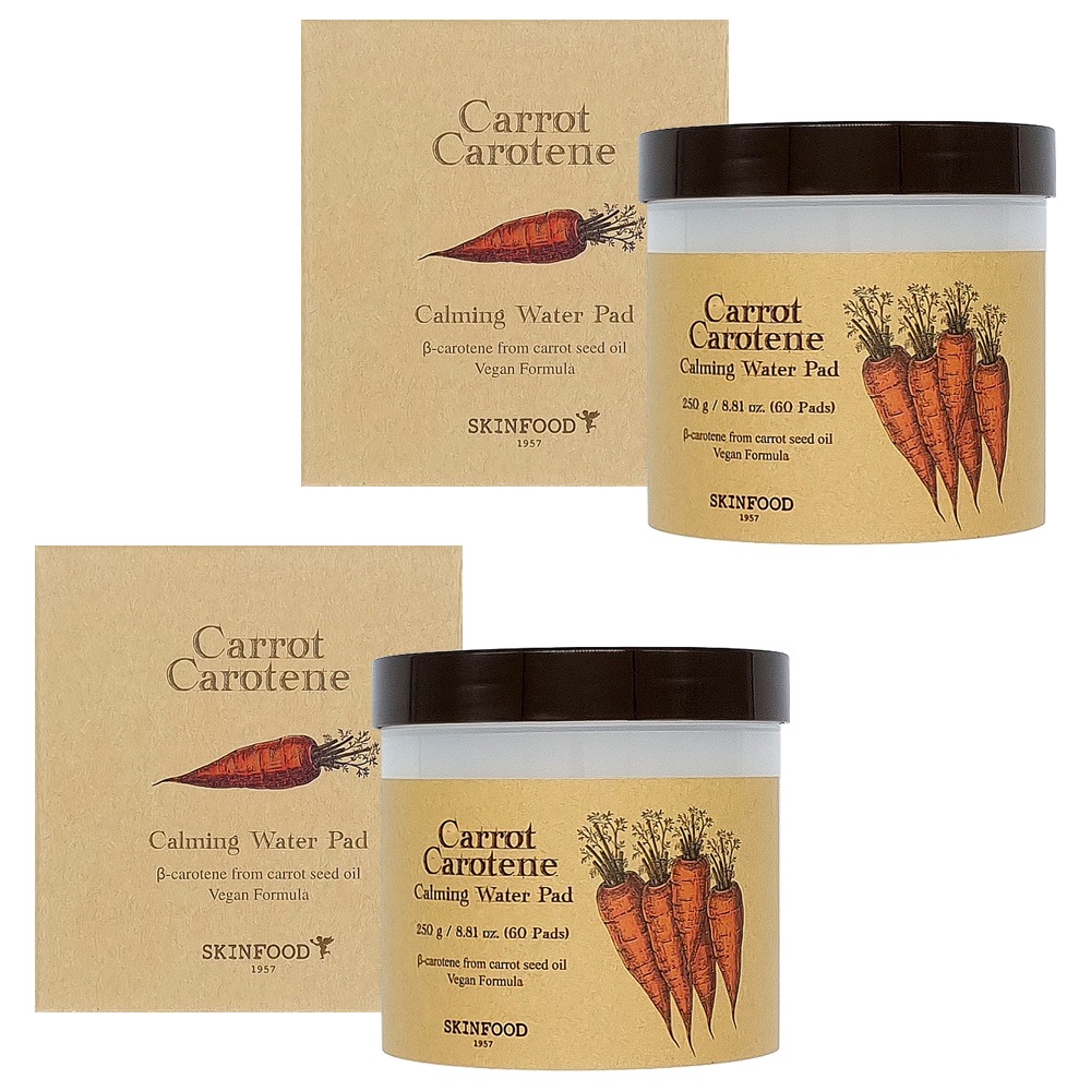 キャロットカロチンカミングウォーターパッド60枚1+1気まぐれ激しい赤面肌ケア