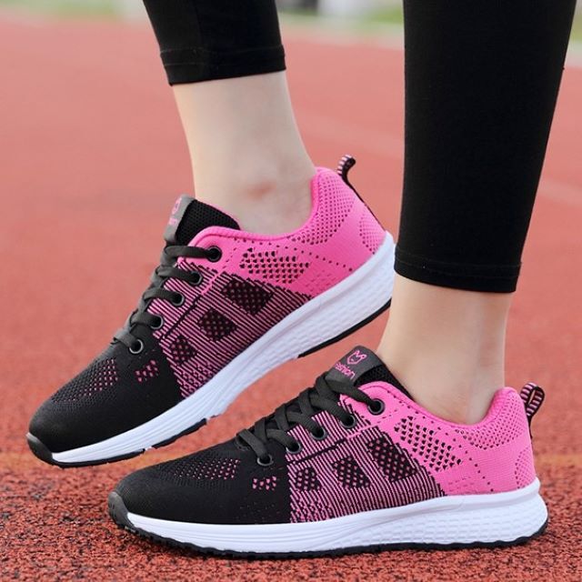 ウォーキングシューズ レディース スニーカー 軽量 ランニングシューズ メンズ ユニセックス 大きいサイズ ジム ヨガ スポーツ 黒 ピンク