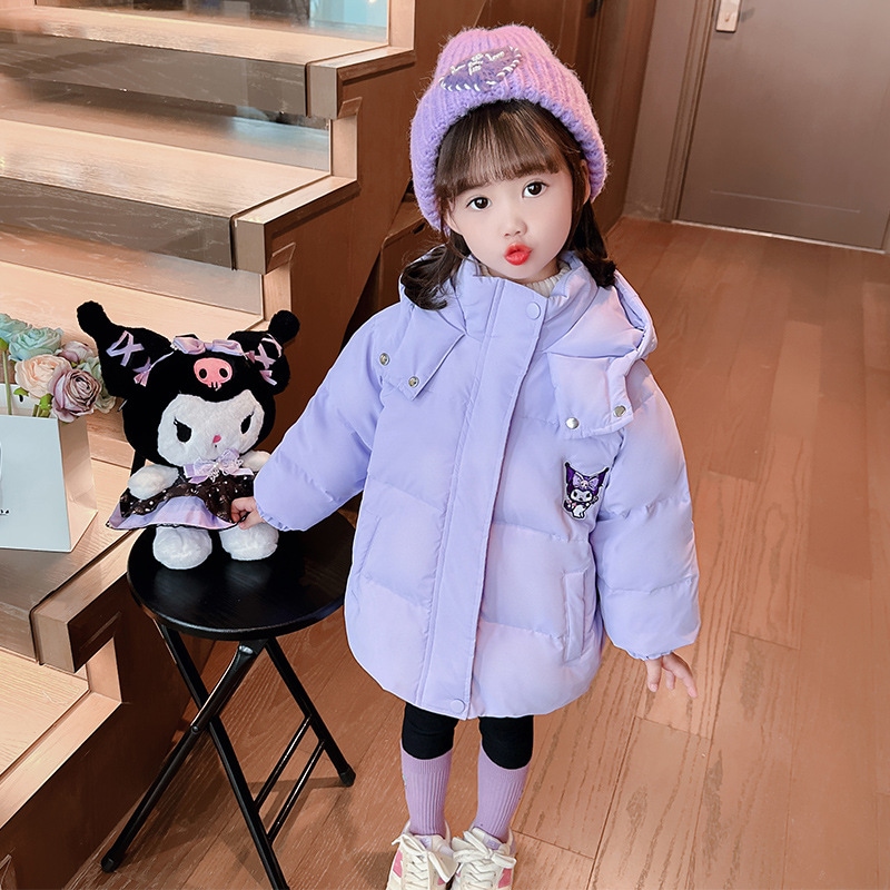 女の子クロミダウンジャケット 冬の新作アイスタイル子提供:ファッショナブルな軽量 ベビー女の子 冬ホワイトダックダウンジャケット