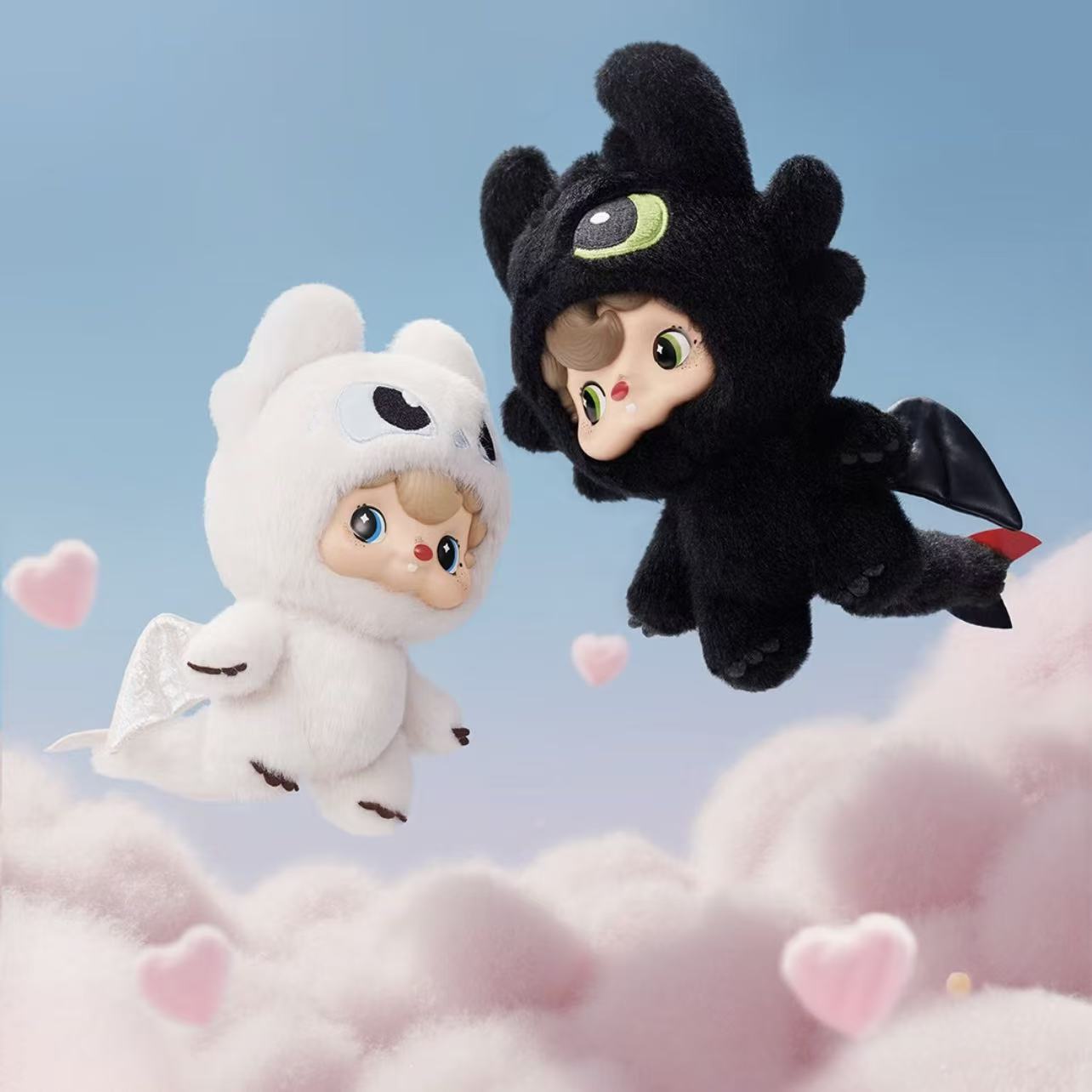 【公式正規品！3日出荷】 ポウカポウカ ドラゴンと仲間たち シリーズ 無牙ドラゴン 搪膠ぬいぐるみマスコット 可愛い飾り ギフトにもおすすめ