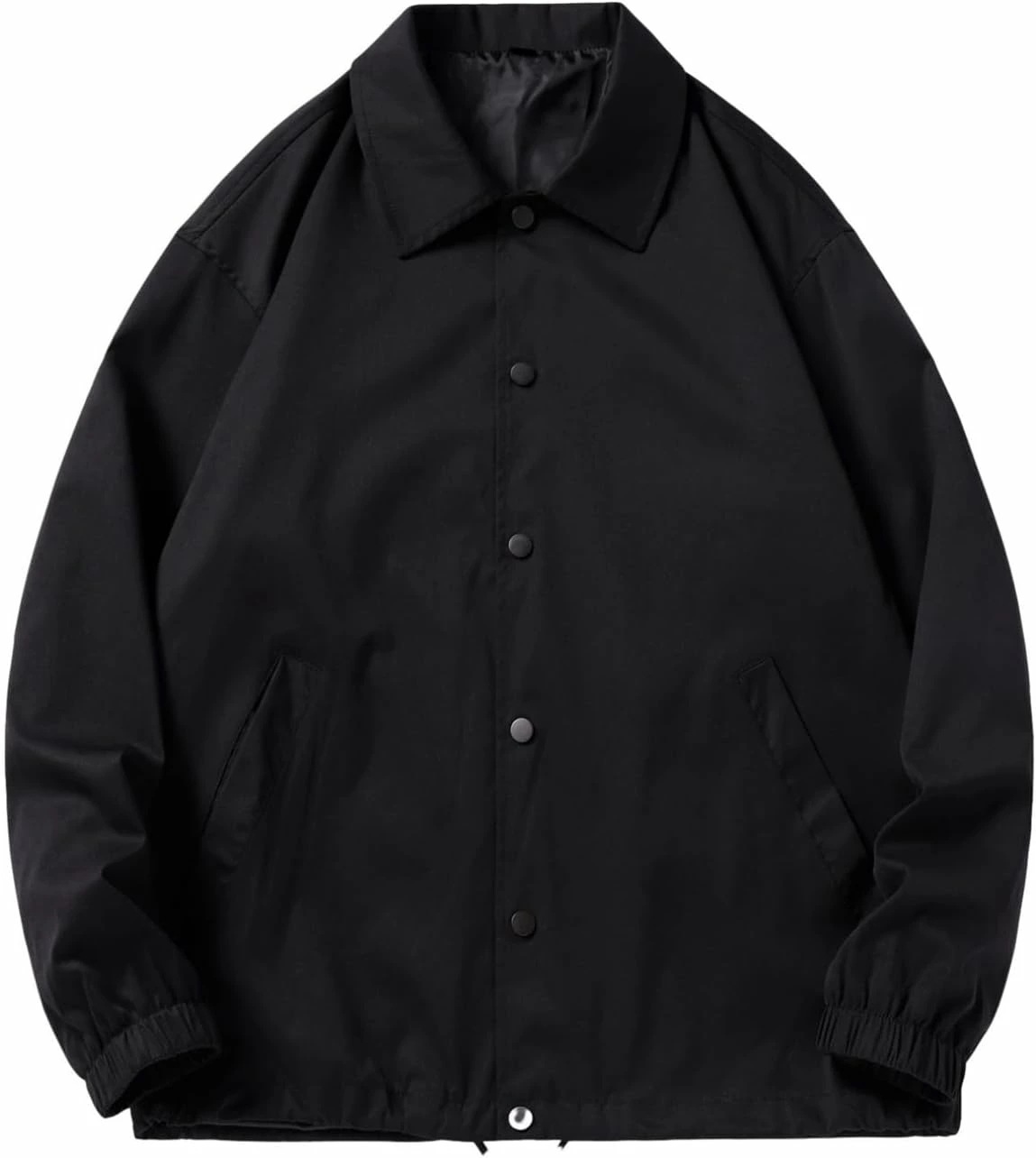 ジャケット メンズ おしゃれ 無地 コーチジャケット 開襟 カジュアル スタジャン シンプル シャツジャケット 長袖 春秋 アウター ジャンパー 薄手 防風 大きいサイズ