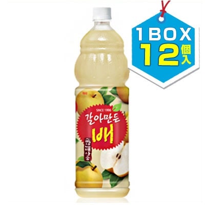 「まとめ買いがお得」 おろし梨ジュース (1BOX=1.5Lx12本) すりおろし梨 韓国飲料
