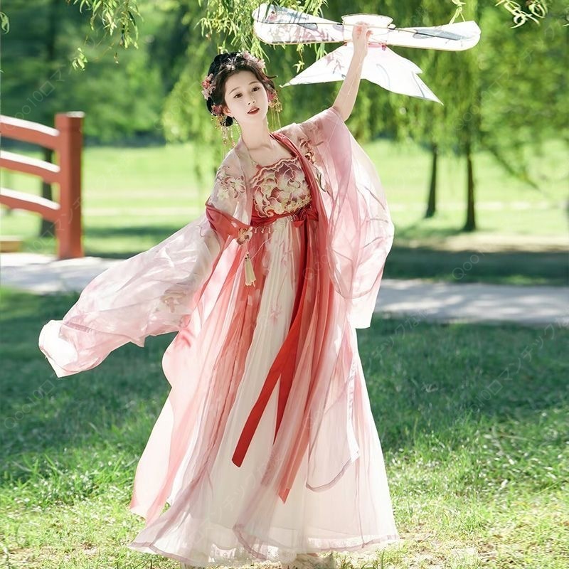 【2024新品追加】【最安値挑戦】新入荷春夏秋と冬フルセットに刺繍漢服馬面服レディースワンピース/漢服 コスプレ/-84