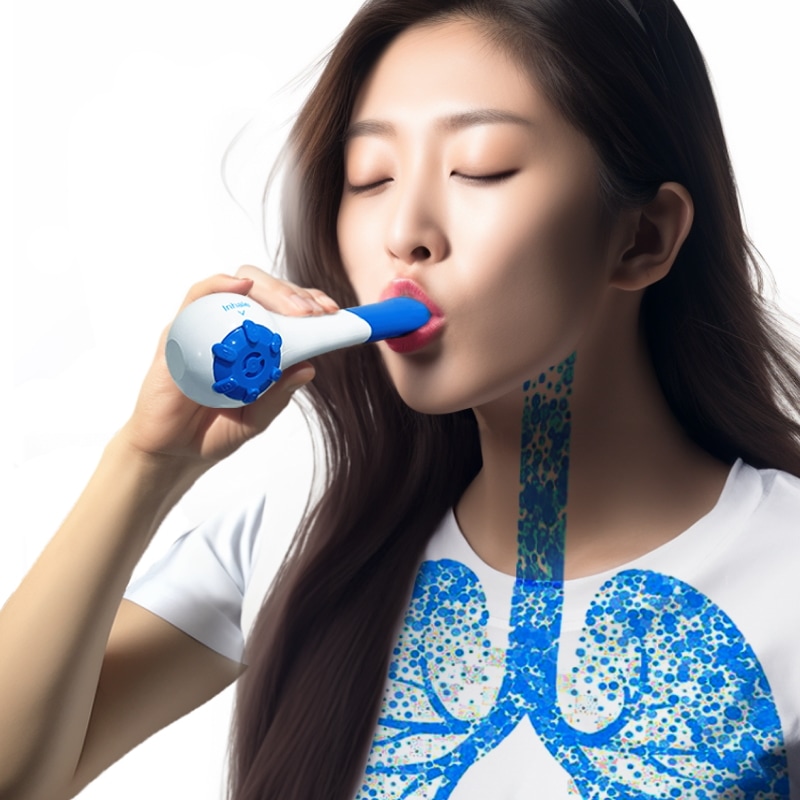 健康呼吸運動器具 - コンパクトサイズ個別調整可能 - フィットネス＆ヘルスケア製品