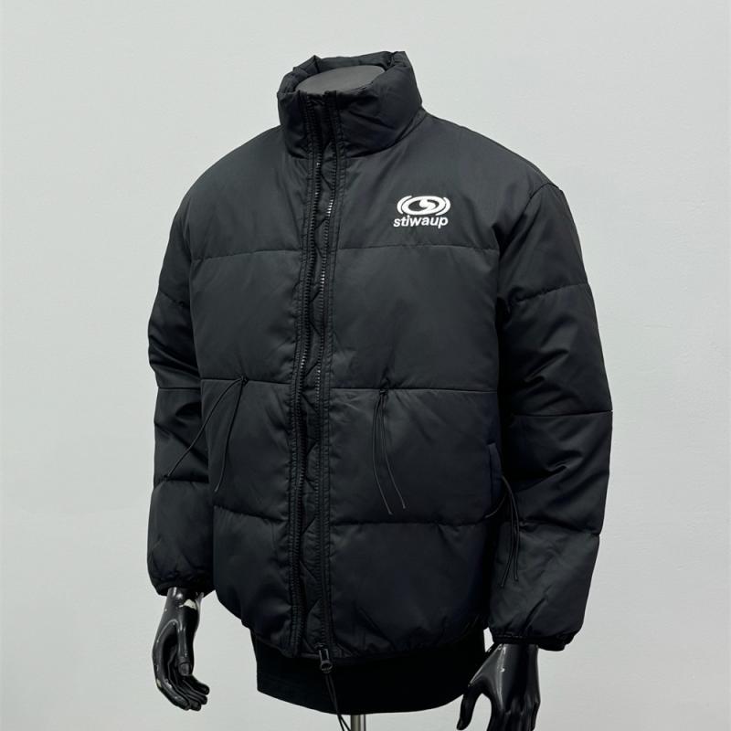 秋冬 コーデ メンズ 服 シンプル ファッション オシャレ 大人 かっこいい 大きいサイズ ストリート 紳士服 レトロ ワークウェア 綿 衣類 シンプル スタンドカラー ジャケット 黒 YR