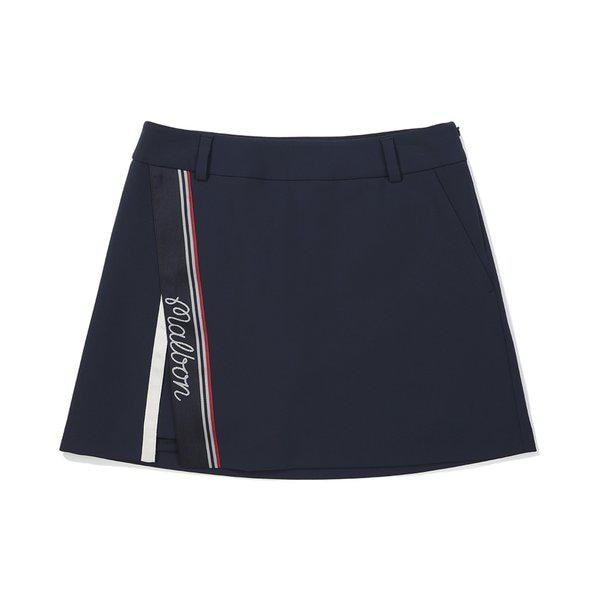 [말본 공식] Aライン サイド スリット スカート NAVY (WOMAN)