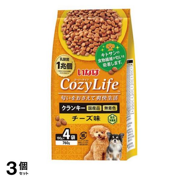 いなば Cozy Life(コージーライフ) クランキー 犬用 チーズ味 190g (×4) 3個セット