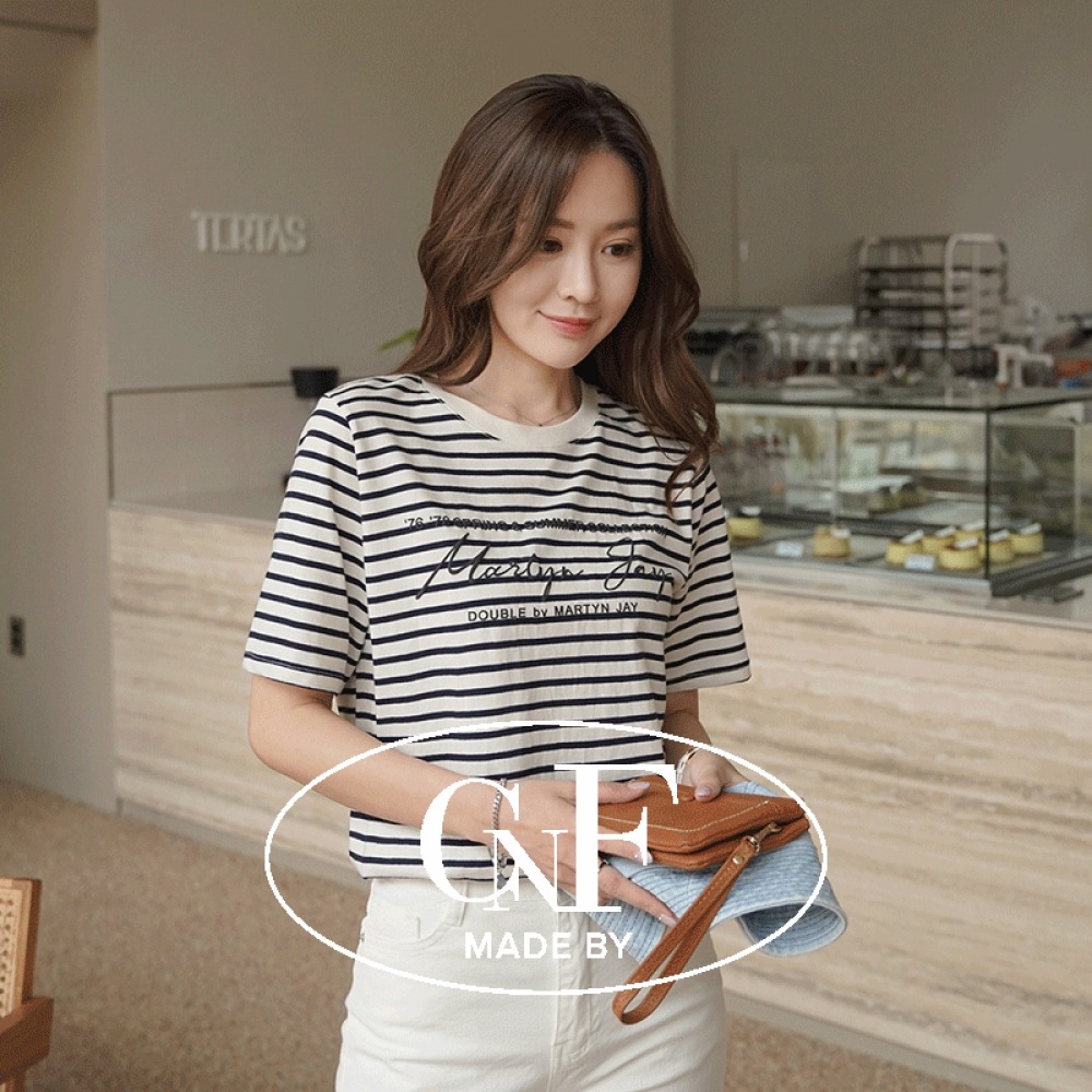 Click & Funny ヴェニージュストライプ T シャツ [無料Lサイズ]