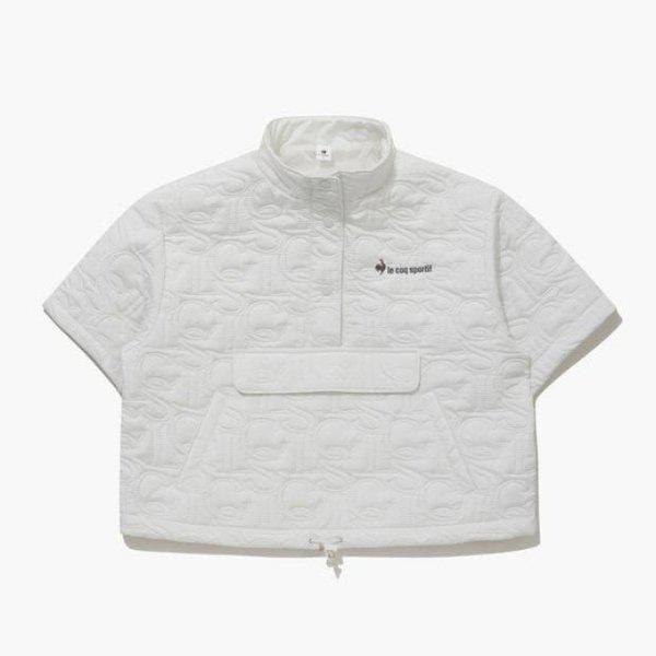 半袖Tシャツ NQJ QP422TPDO6-IVY パディング ジャカード キルティング半袖 / IVORY