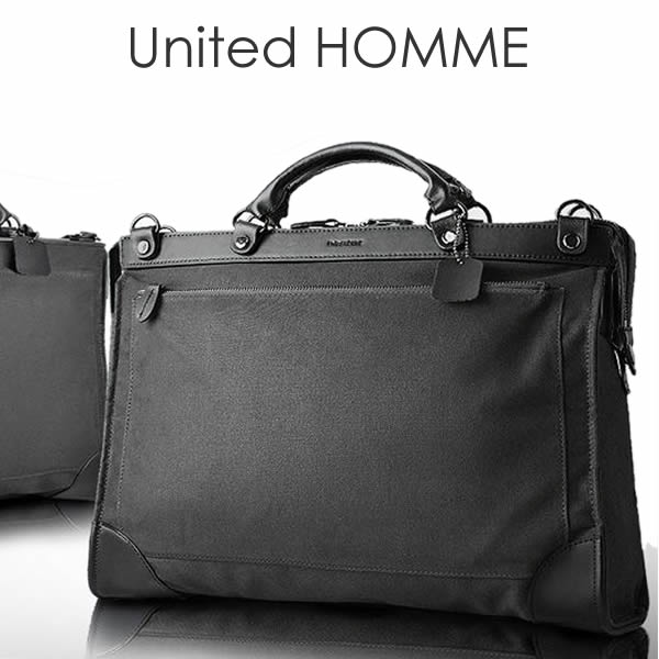 特価 United HOMME ブラック ビジネスバッグ メンズ カジュアル 牛革