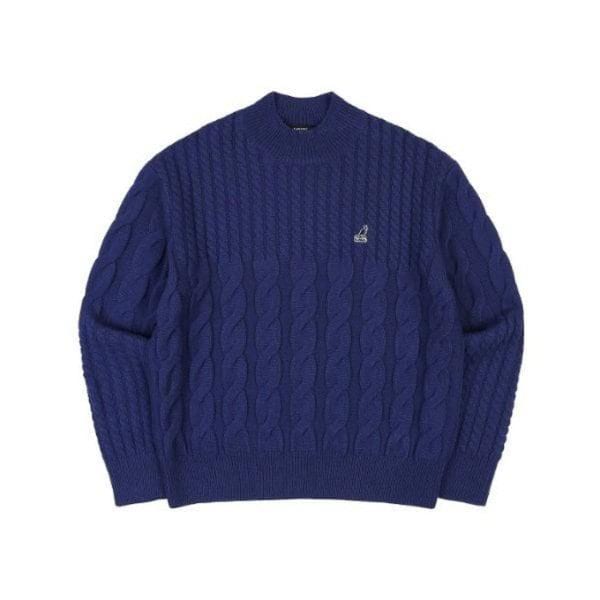 M 長袖Tシャツ CQK KPFC-KN18660BU ベーシック ケーブル セーター 1866 ブルー 12,599円