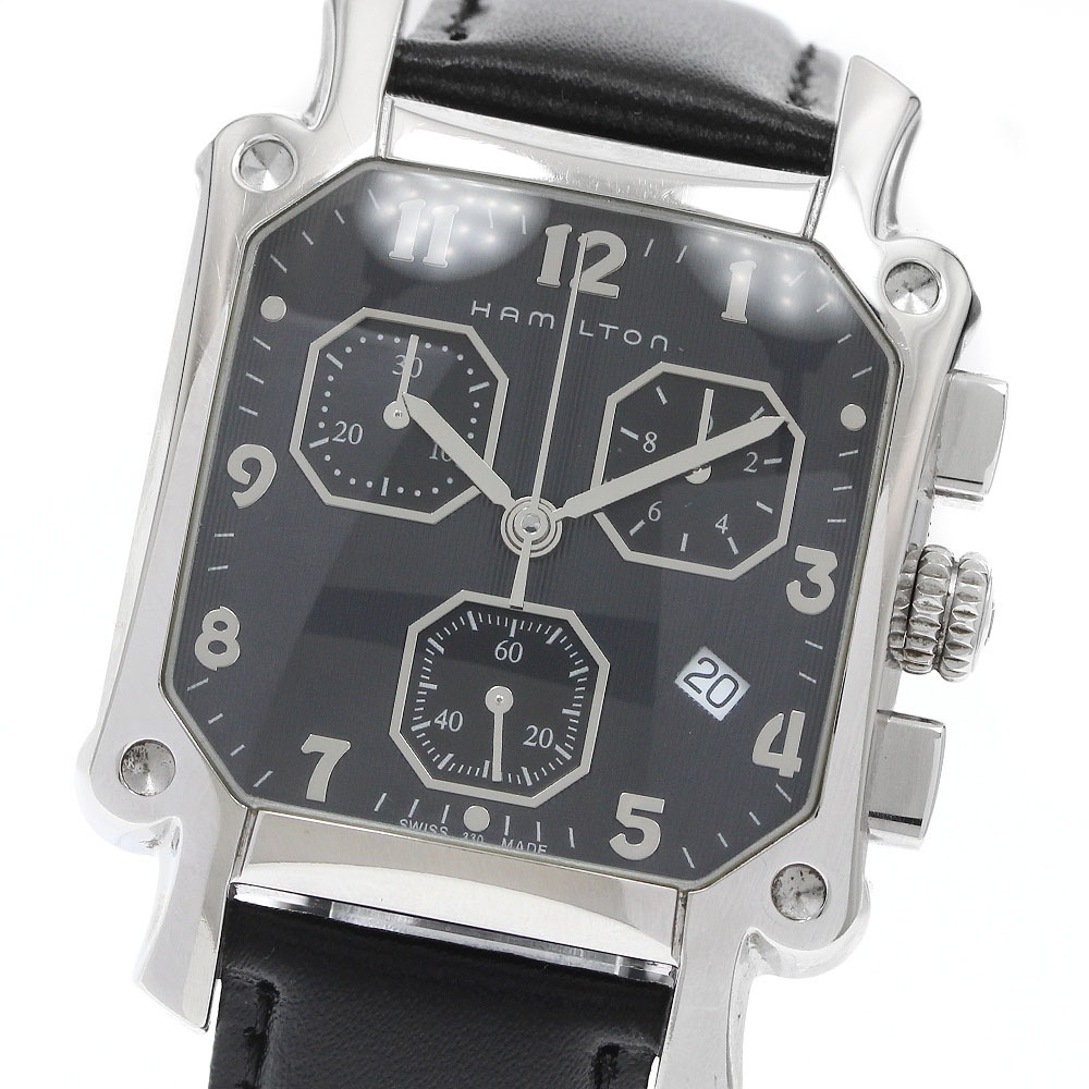 ハミルトン HAMILTON H194120 ロイド クロノグラフ デイト クォーツ メンズ _932166【中古】