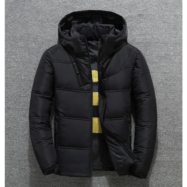 中綿ジャケット 無地 3色 メンズ 格好良い ハイネック 暖かい ショート丈 フード付き ダウンコート 厚手 防寒着 保温 通勤 OL 通学 防風 冬服 アウター