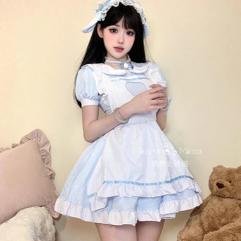 今年人気爆発中ハロウィン コスプレ ハロウィン コスプレ大人 学園祭 文化祭 ワンピースメイド ロリータ ドレス ハロウィン コス メイドドレス ロリータドレス30%までに制限