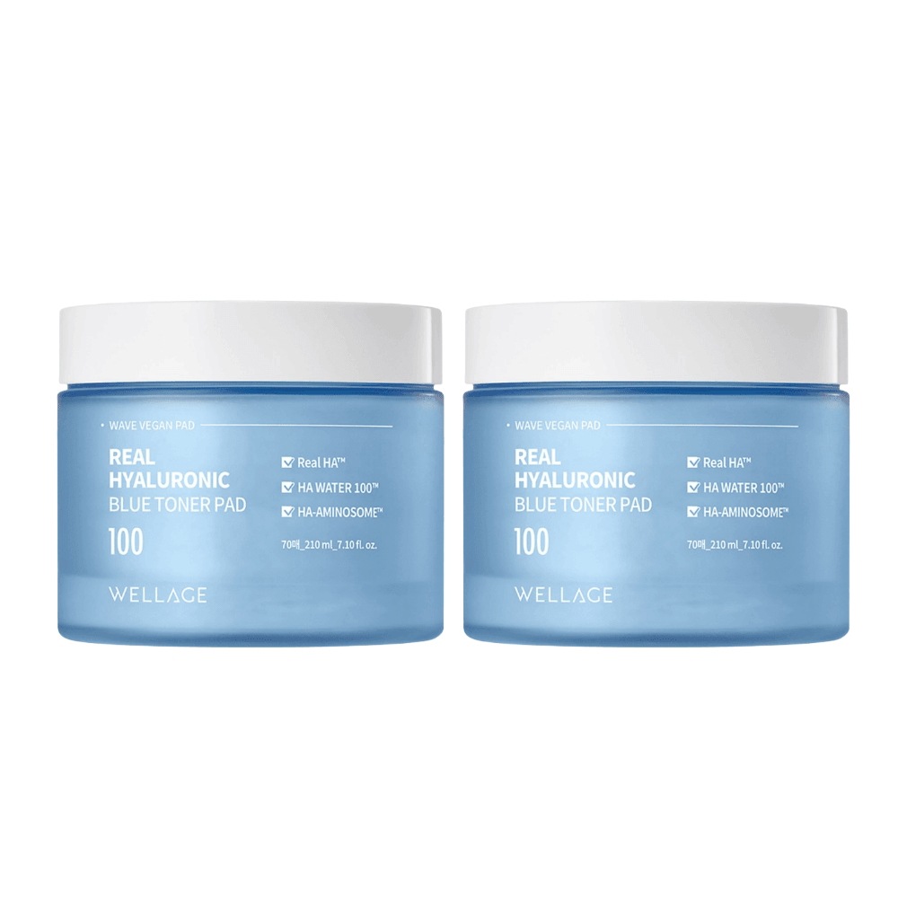 【1+1】 リアル ヒアルロニック ブルー トナー パッド 210ml 70本