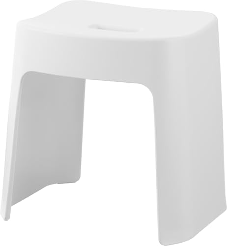 山崎実業(Yamazaki) 洗いやすい マグネット 風呂イス SH32 ホワイト W33×D27×H32cm タワー tower 浮かせる収納