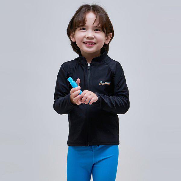 [] キッズ オーシャン ジップアップ ラッシュガード ブラック (BI2KWRG16BLK)