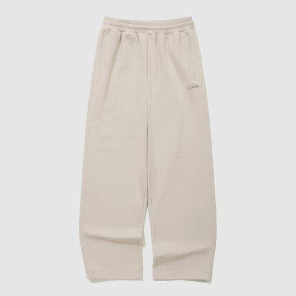 M パンツ NQK UQ122CFP29-OBE レイト チェックアウト ウーマンズ ワイド ジョガー 2WAY パンツ オートミール ベージュ