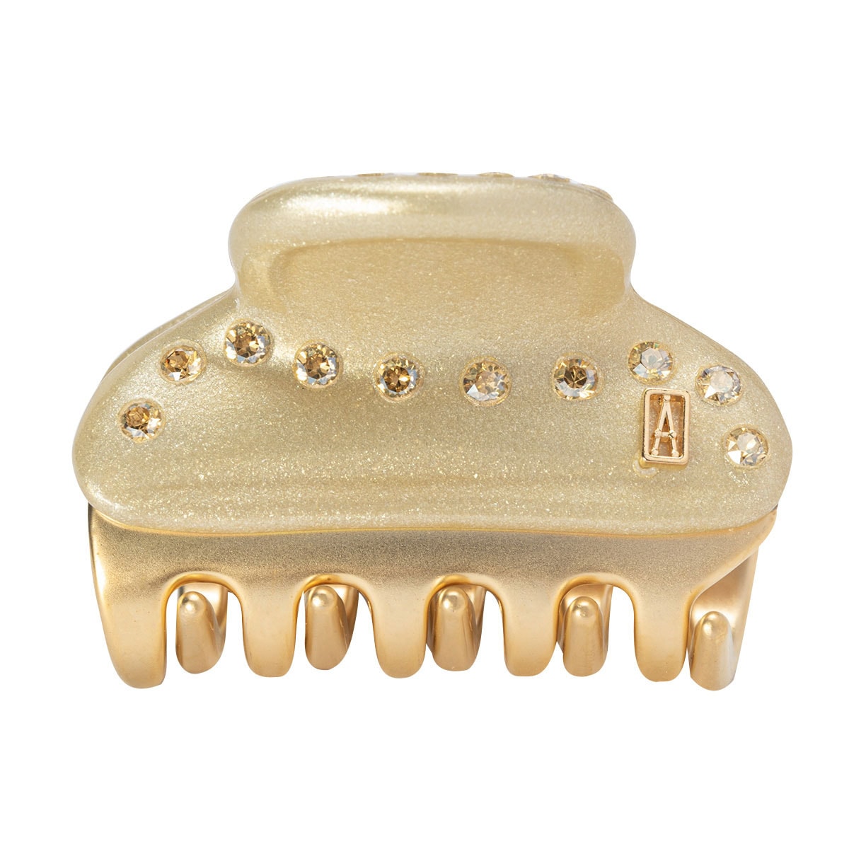 クリップ ICC45 14339-06 PDO X3 VENDOME CLIP 4.5CM ヴァンドーム Sサイズ スワロフスキークリスタル 髪留め レディース ヘアアクセサリー パールゴールド系