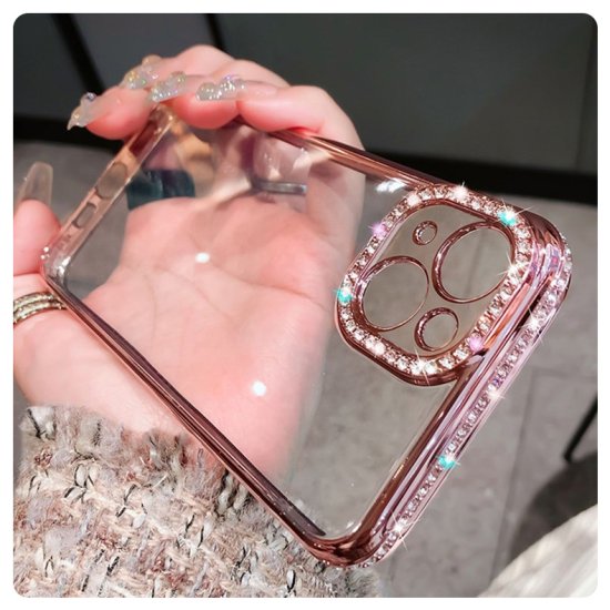 【取寄：納期2週間】iPhoneケース レディース シルバー ローズ ブルー パープル クリア ストーン 可愛い キュート キラキラ iPhone 13 iPhone 12 Pro iPhone 11