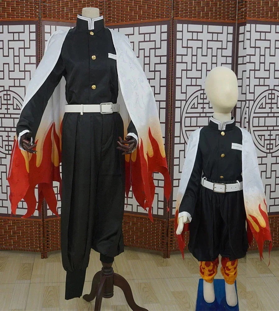 煉獄杏寿郎 成人 コスチューム 子供 隊服 コスプレ衣装 ハロウィン期間限定30％ サイズパーティーイベント用品コスプレ変装仮装