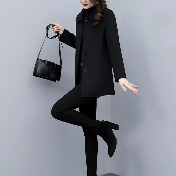 アウター コート 上着 ミディアム丈 袖あり 長袖 前開き ボタン タイト かわいい 大人可愛い きれいめ シンプル カジュアル 大人 上品 おしゃれ お洒落 かっこいい 大人女子 こなれ感 クール