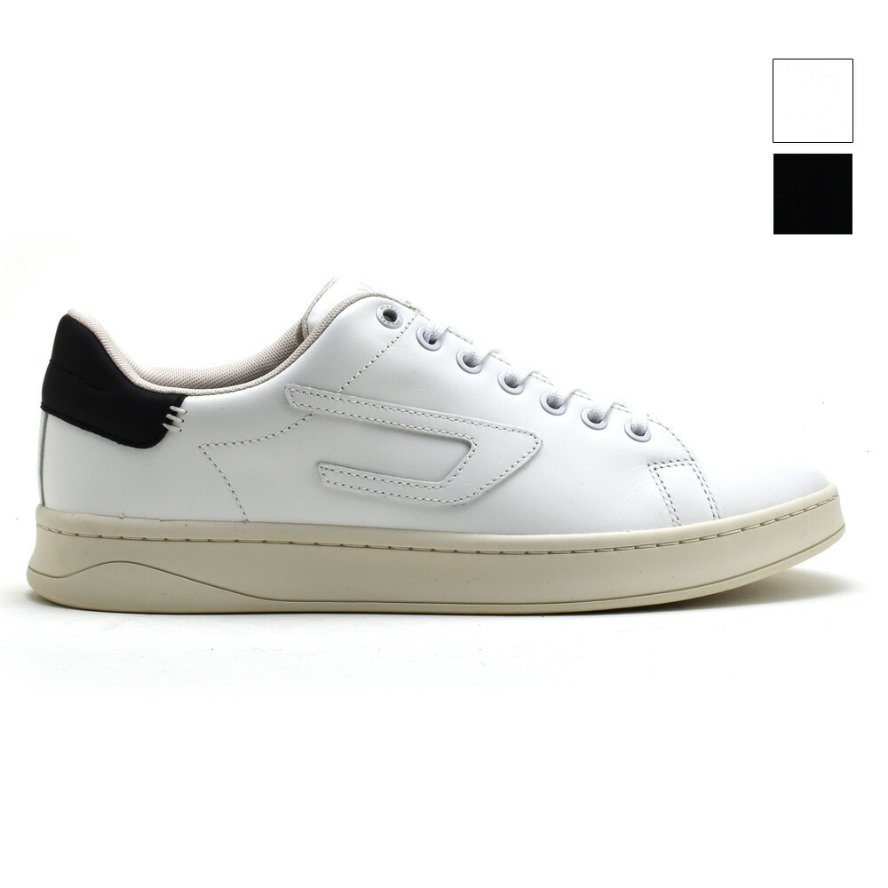 ディーゼル スニーカー メンズ ローカット シューズ 靴 レザー ホワイト ブラックDIESEL S-ATHENE LOW[28694423]