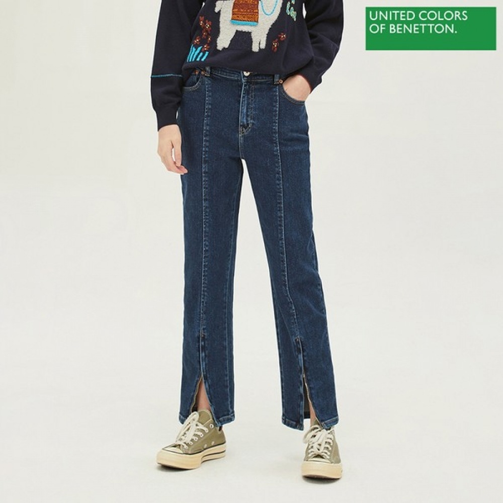 (ベネトン) ベネトンフロントジッパーストレートデニムパンツ BADP54261_IN