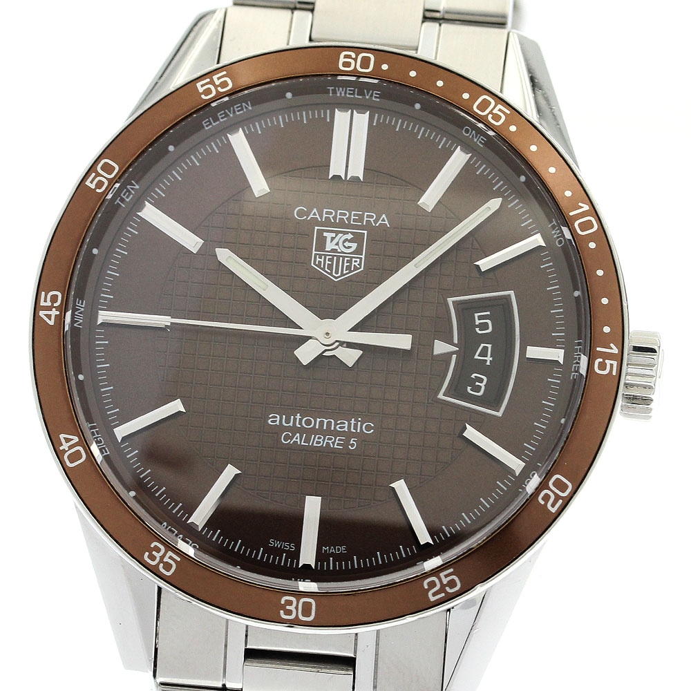 タグホイヤー TAG HEUER WV211N-0 カレラ キャリバー5 自動巻き メンズ _890487【中古】