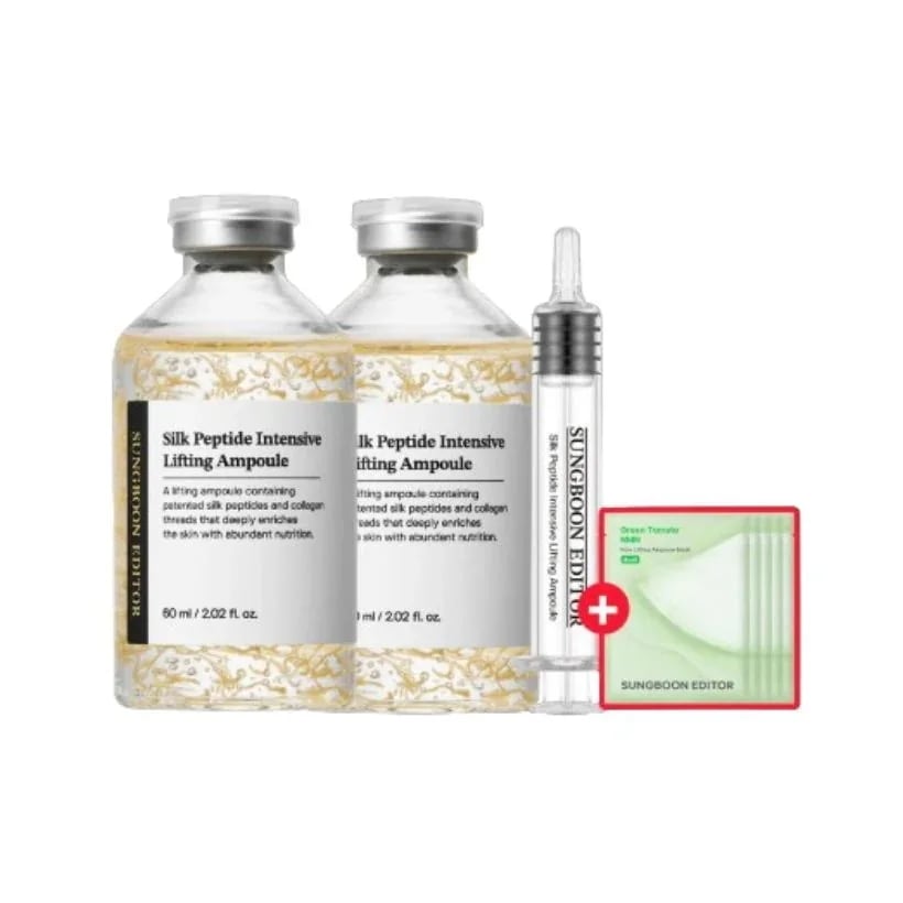 シルクペプチド インテンシブ リフティング アンプル 60ml+60ml（+グリーントマトマスクパック4枚贈呈）