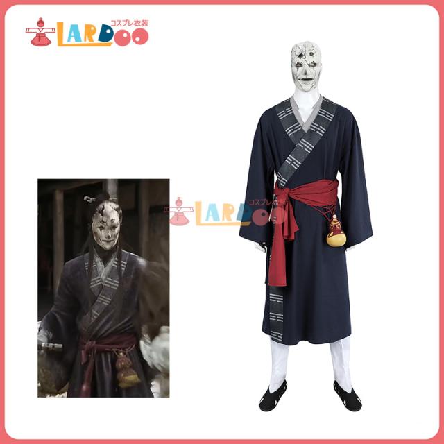 新タイプ追加 激安販売 黒神話：悟空 Black Myth: Wukong MIDAOREN マスク付き コスチューム コスプレ衣装靴