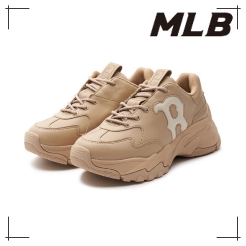 MLB公式正規品 スニーカー ビッグボール デニムキー ウィンドウ BOS (Beige)