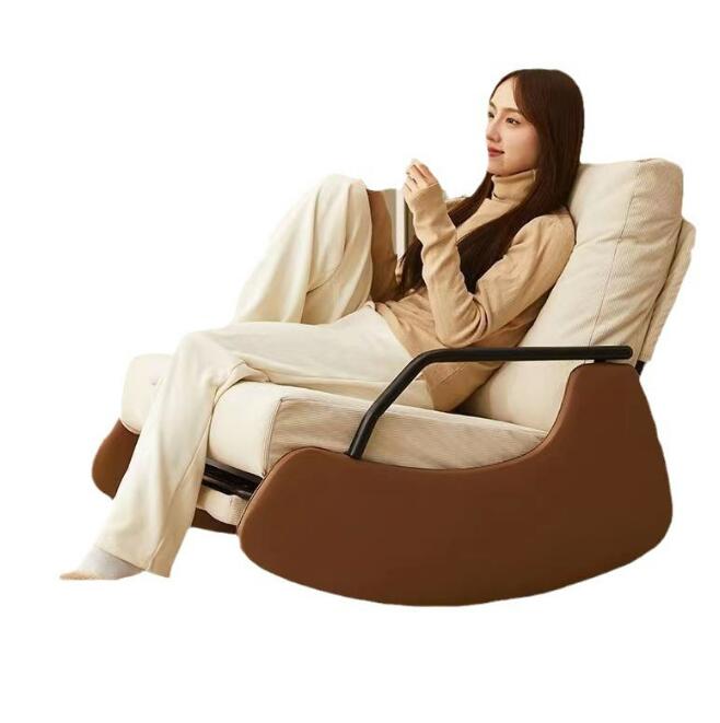 シングルラウンジチェアレジャーバルコニーホームリビングルーム快適なソファロッキングチェア シングルリクライニングソファカナペサロン大人のためのリラックス