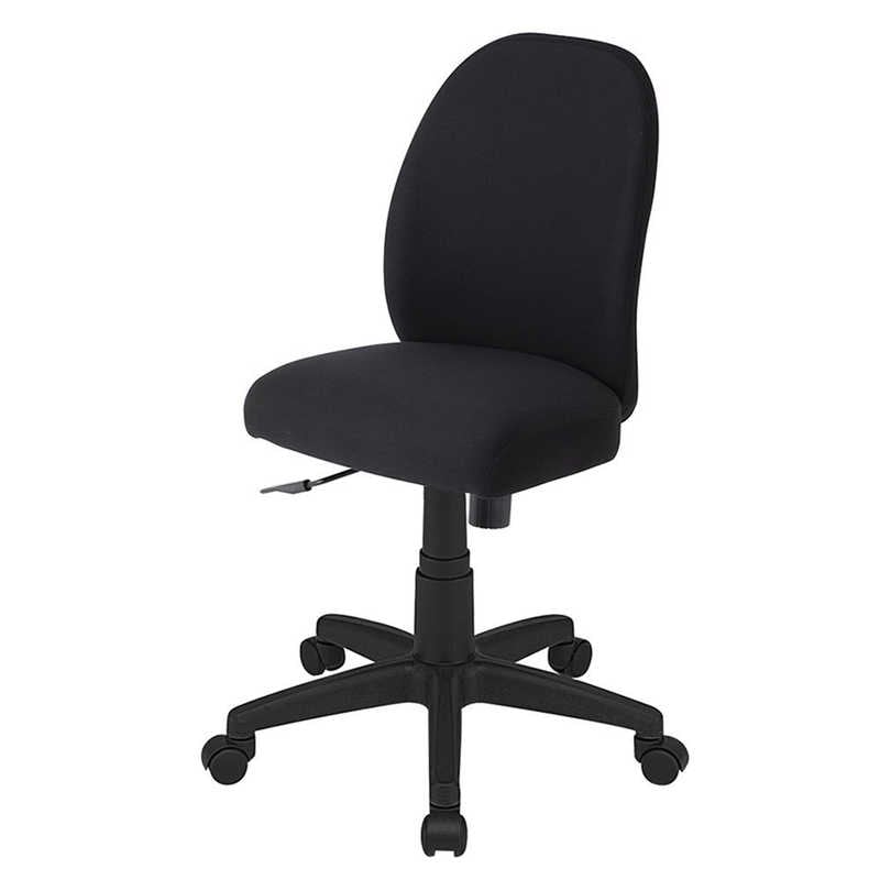 ナカバヤシ　ポケットコイル抗菌チェア ［W535xD470xH810～900mm］ ブラック　RZC-801BK