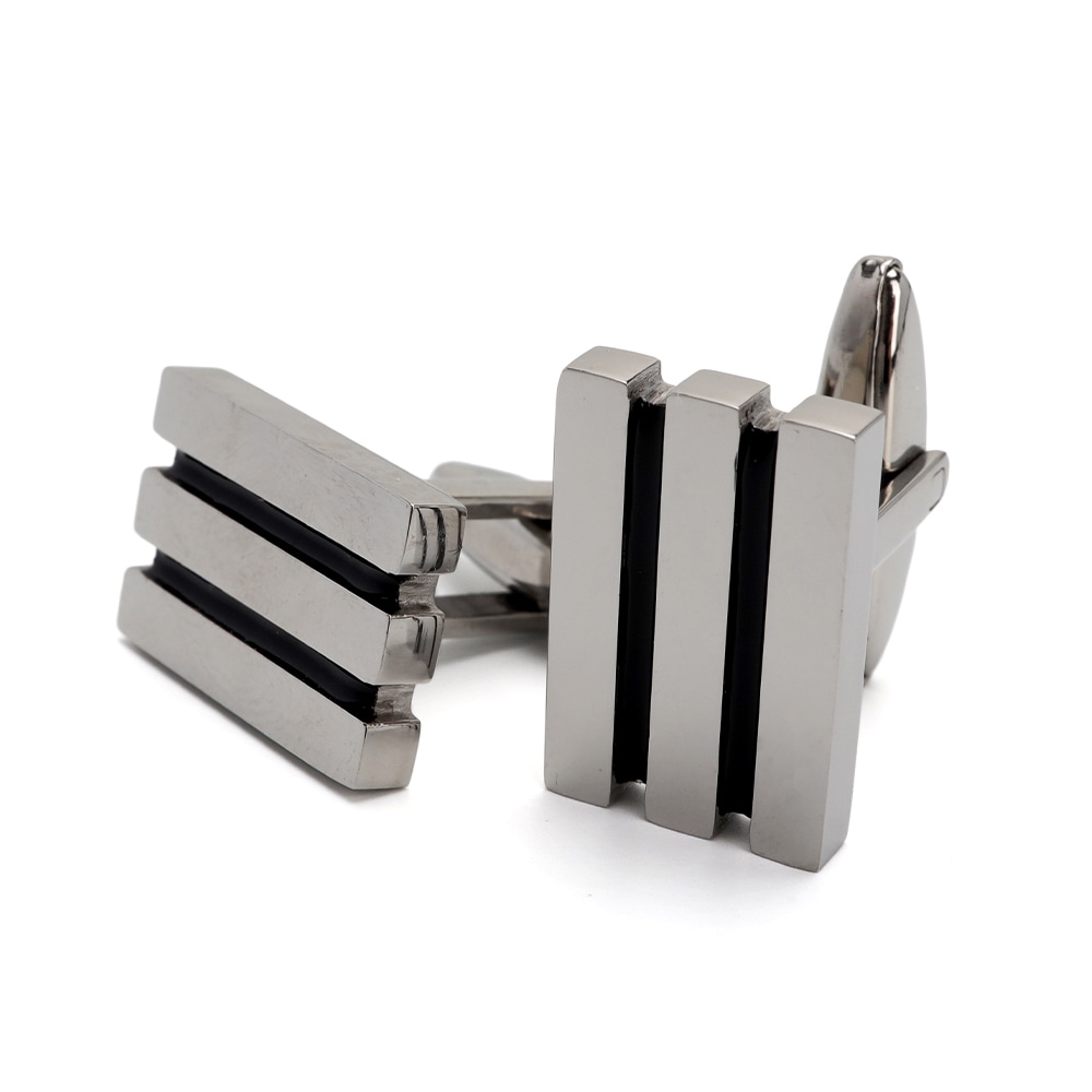 ステンレス カフリンクス カフスボタン [zf001]